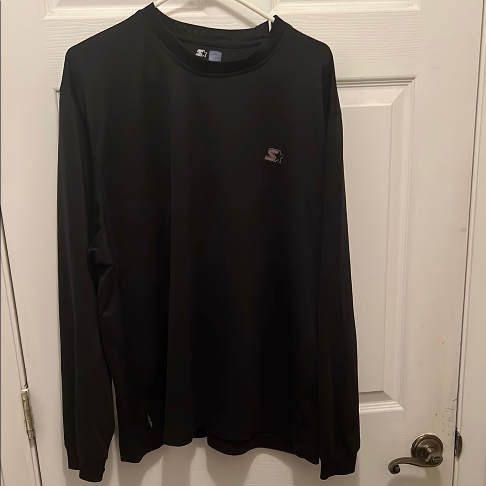 Mens 3XL STARTER Black Long Sleeve Tee